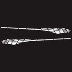 2 PCS/Set D-501 Plaid Pattern Car Modified Decorative Sticker, D-501
