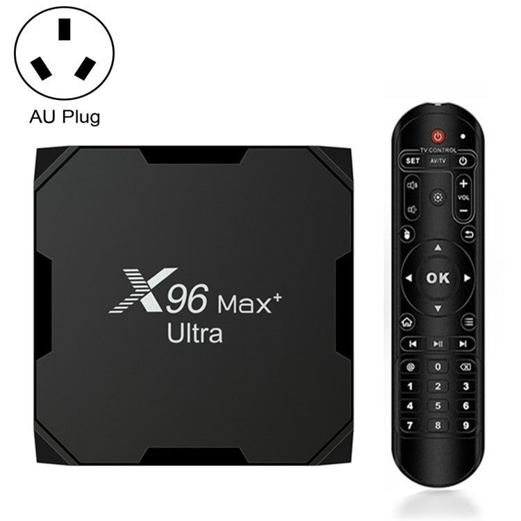 กล่องสมาร์ททีวี H96 Max+ Ultra 4GB+64GB Amlogic S905X4 8K Android 11.0 พร้อมปลั๊ก AU, EU, US, UK