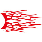 2 PCS/Set D-751 Flame Pattern Car Modified Decorative Sticker, D-751