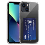 Transparent TPU Phone Case with Card Slots, For iPhone 14 Pro Max, For iPhone 14 Pro, For iPhone 14, For iPhone 14 Plus