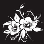 D-798 Flowers Bloom Pattern Car Modified Decorative Sticker, D-798
