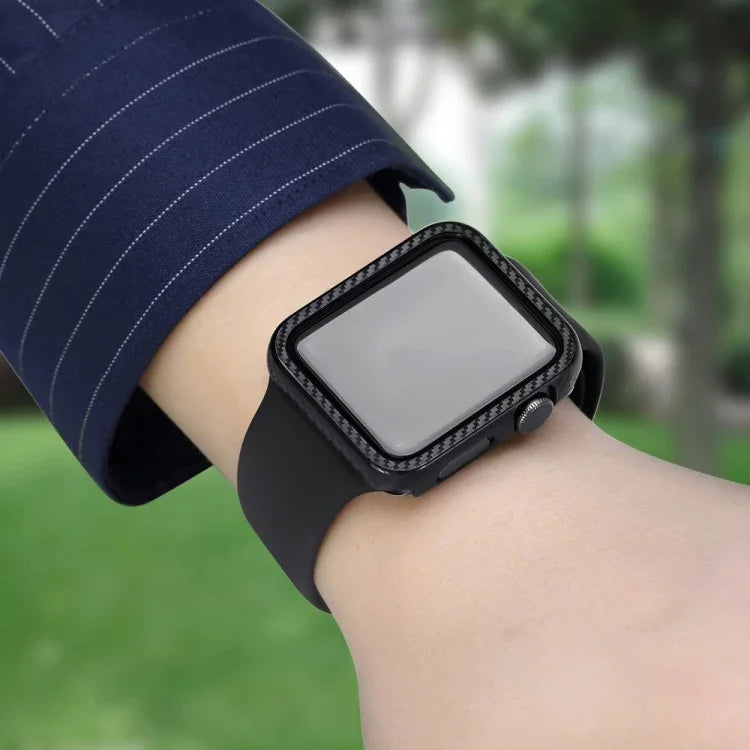 เคสกรอบคาร์บอนไฟเบอร์ PC สำหรับ Apple Watch Series 9 / 8 / 7 41มม., สำหรับ Apple Watch Series 9 / 8 / 7 45มม.