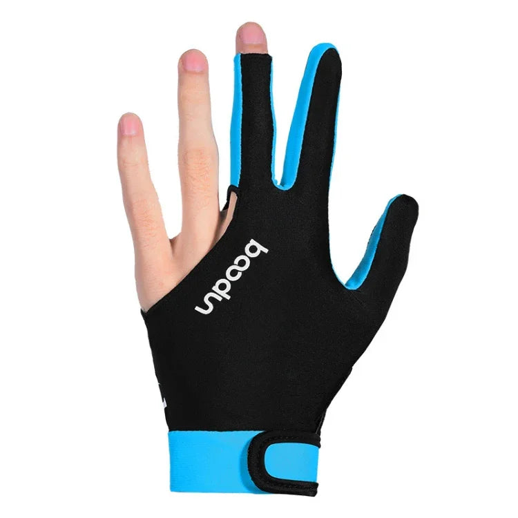 BOODUN M050912 Thin Breathable Men and Women Billiards Three Finger Single Gloves, M, L
