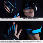BOODUN M050912 Thin Breathable Men and Women Billiards Three Finger Single Gloves, M, L