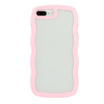 Candy Color Wave TPU Clear PC Phone Case, For iPhone XR, For iPhone XS Max, For iPhone 7 Plus / 8 Plus