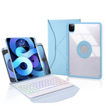 Z11BS Pen Slot Backlight Bluetooth Keyboard Leather Tablet Case, For iPad Pro 11 2021/2020/2018, For iPad Air 11 2025 / 2024 / Air 5 / Air 4, For iPad 10.2 2021/2020/2019