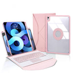 เคสหนังสำหรับแท็บเล็ต Z11B-A พร้อมช่องเสียบปากกา, แป้นพิมพ์บลูทูธแบบทัชแพด สำหรับ iPad Pro 11 2021/2020/2018, สำหรับ iPad Air 11 2025 / 2024 / Air 5 / Air 4, สำหรับ iPad 10.2 2021/2020/2019