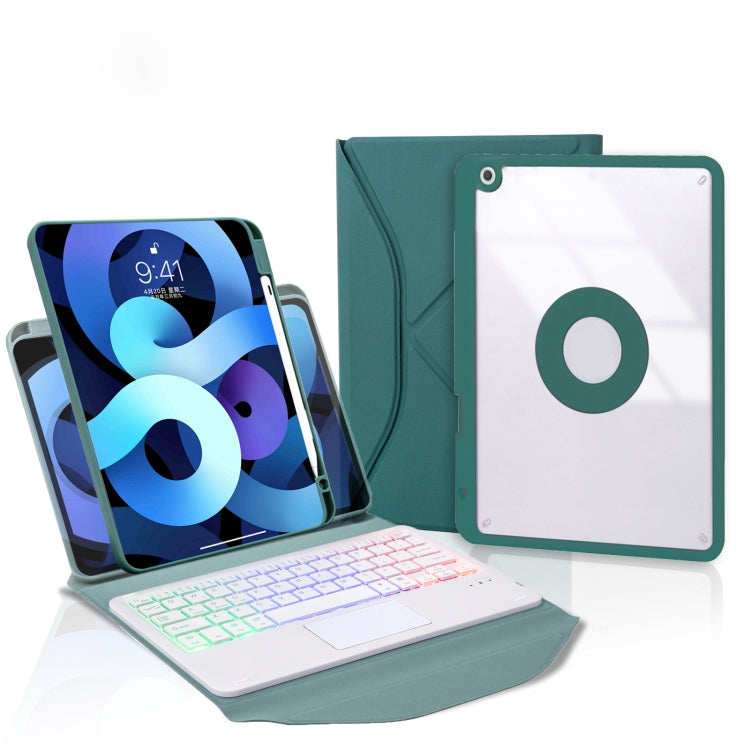 เคสหนังสำหรับแท็บเล็ต Z11B-AS พร้อมช่องเสียบปากกา, แป้นพิมพ์บลูทูธแบบทัชแพดมีไฟแบ็คไลท์ สำหรับ iPad Pro 11 2021/2020/2018, สำหรับ iPad Air 11 2025 / 2024 / Air 5 / Air 4, สำหรับ iPad 10.2 2021/2020/2019