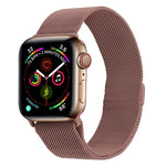 สายรัดนาฬิกาเหล็กกล้าไร้สนิมมิลานีสสำหรับ Apple Watch Series, 7 45มม. / 6&SE&5&4 44มม. / 3&2&1 42มม., 7 41มม. / 6&SE&5&4 40มม. / 3&2&1 38มม.