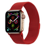 สายรัดนาฬิกาเหล็กกล้าไร้สนิมมิลานีสสำหรับ Apple Watch Series, 7 45มม. / 6&SE&5&4 44มม. / 3&2&1 42มม., 7 41มม. / 6&SE&5&4 40มม. / 3&2&1 38มม.