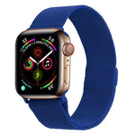 สายรัดนาฬิกาเหล็กกล้าไร้สนิมมิลานีสสำหรับ Apple Watch Series, 7 45มม. / 6&SE&5&4 44มม. / 3&2&1 42มม., 7 41มม. / 6&SE&5&4 40มม. / 3&2&1 38มม.
