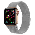 สายรัดนาฬิกาเหล็กกล้าไร้สนิมมิลานีสสำหรับ Apple Watch Series, 7 45มม. / 6&SE&5&4 44มม. / 3&2&1 42มม., 7 41มม. / 6&SE&5&4 40มม. / 3&2&1 38มม.