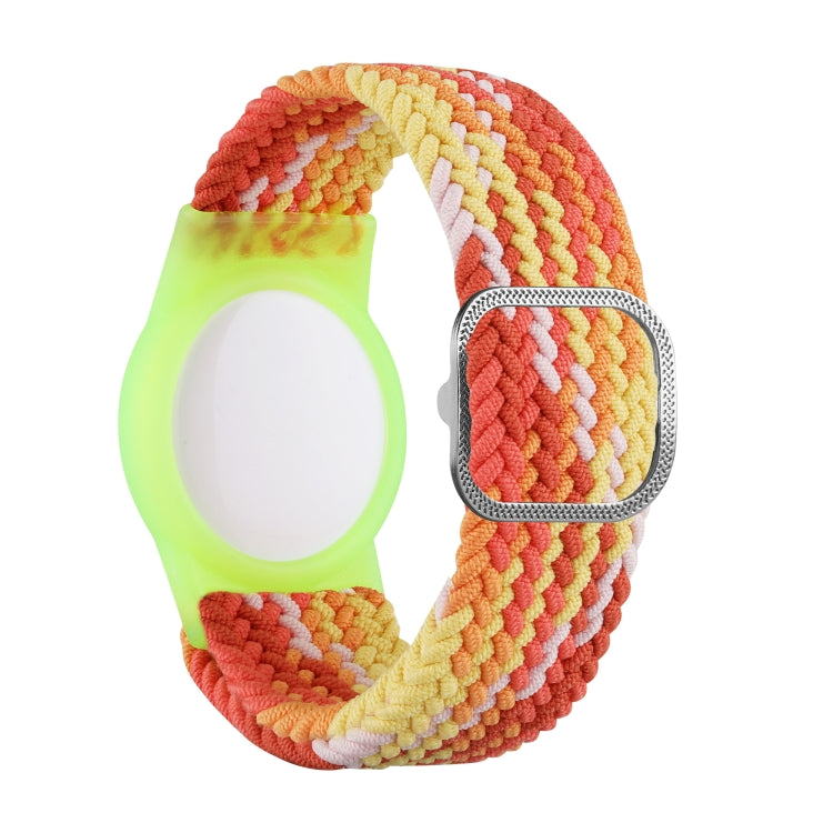 สายรัดข้อมือไนลอนถักพร้อมปลอก TPU ป้องกันกันหายสำหรับ AirTag รุ่นที่ 2 / AirTag รุ่นที่ 1
