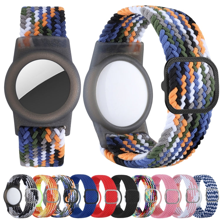 สายรัดข้อมือไนลอนถักพร้อมปลอก TPU ป้องกันกันหายสำหรับ AirTag รุ่นที่ 2 / AirTag รุ่นที่ 1