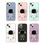 Plating Astronaut Holder Phone Case, For iPhone 11