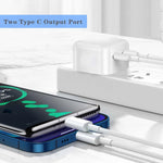 ที่ชาร์จพอร์ตคู่ USB-C / Type-C 50W PD, ปลั๊ก EU 50W PD, ปลั๊ก US 50W PD