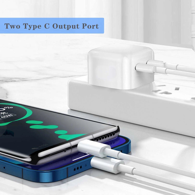ที่ชาร์จพอร์ตคู่ USB-C / Type-C 50W PD, ปลั๊ก EU 50W PD, ปลั๊ก US 50W PD
