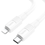 สายชาร์จและซิงค์ข้อมูล hoco X84 20W USB-C / Type-C เป็น 8 Pin Solid PD, ความยาว: 1 เมตร