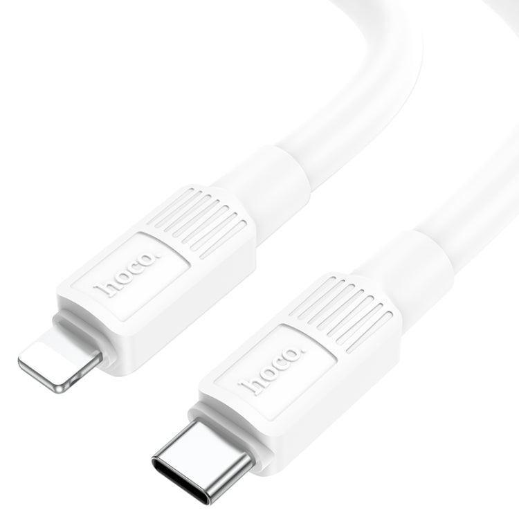 สายชาร์จและซิงค์ข้อมูล hoco X84 20W USB-C / Type-C เป็น 8 Pin Solid PD, ความยาว: 1 เมตร