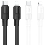 สายชาร์จและซิงค์ข้อมูล hoco X84 20W USB-C / Type-C เป็น 8 Pin Solid PD, ความยาว: 1 เมตร