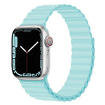 สายรัดนาฬิกาซิลิโคนแม่เหล็ก สำหรับ Apple Watch Series 7 45 มม. / 6&SE&5&4 44 มม. / 3&2&1 42 มม. และ 7 41 มม. / 6&SE&5&4 40 มม. / 3&2&1 38 มม.