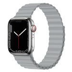 สายรัดนาฬิกาซิลิโคนแม่เหล็ก สำหรับ Apple Watch Series 7 45 มม. / 6&SE&5&4 44 มม. / 3&2&1 42 มม. และ 7 41 มม. / 6&SE&5&4 40 มม. / 3&2&1 38 มม.