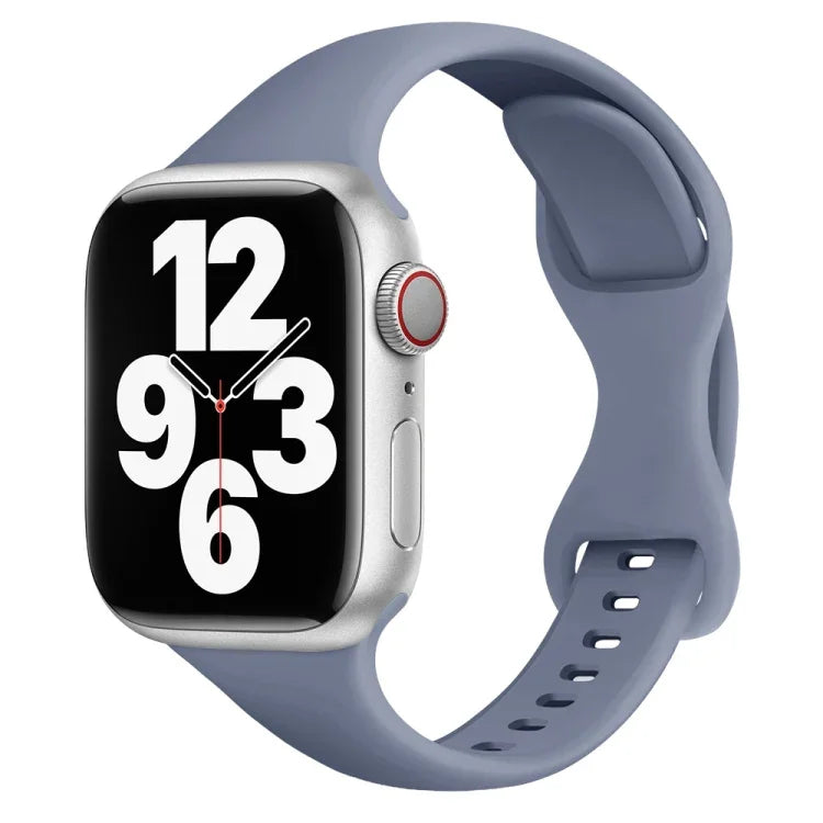 สายรัดนาฬิกาหัวเข็มขัดผีเสื้อขนาดเล็ก สำหรับ Apple Watch Series 7 45 มม. / 6&SE&5&4 44 มม. / 3&2&1 42 มม. และ 7 41 มม. / 6&SE&5&4 40 มม. / 3&2&1 38 มม.