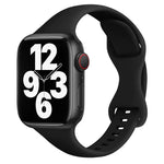 สายรัดนาฬิกาหัวเข็มขัดผีเสื้อขนาดเล็ก สำหรับ Apple Watch Series 7 45 มม. / 6&SE&5&4 44 มม. / 3&2&1 42 มม. และ 7 41 มม. / 6&SE&5&4 40 มม. / 3&2&1 38 มม.