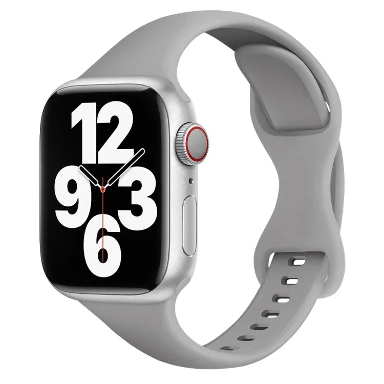 สายรัดนาฬิกาหัวเข็มขัดผีเสื้อขนาดเล็ก สำหรับ Apple Watch Series 7 45 มม. / 6&SE&5&4 44 มม. / 3&2&1 42 มม. และ 7 41 มม. / 6&SE&5&4 40 มม. / 3&2&1 38 มม.