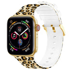 Square Buckle Color Printing Watch Band For Apple Watch Series, 7 45mm / 6&SE&5&4 44mm / 3&2&1 42mm, 7 41mm / 6&SE&5&4 40mm / 3&2&1 38mm