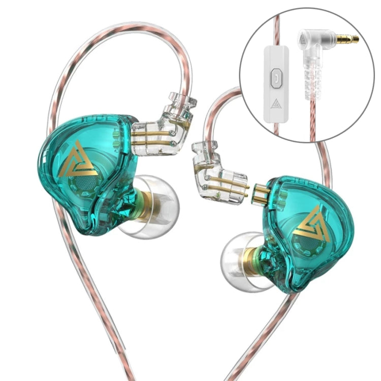 QKZ AK6 PLUS หูฟังมีสายไดนามิกเบสหนัก HiFi ถอดสายได้ พร้อมไมโครโฟน หรือไม่มีไมโครโฟน
