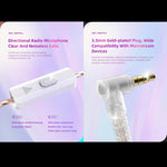 QKZ AK6 PLUS หูฟังมีสายไดนามิกเบสหนัก HiFi ถอดสายได้ พร้อมไมโครโฟน หรือไม่มีไมโครโฟน