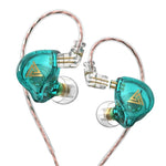QKZ AK6 PLUS หูฟังมีสายไดนามิกเบสหนัก HiFi ถอดสายได้ พร้อมไมโครโฟน หรือไม่มีไมโครโฟน