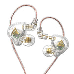QKZ AK6 PLUS หูฟังมีสายไดนามิกเบสหนัก HiFi ถอดสายได้ พร้อมไมโครโฟน หรือไม่มีไมโครโฟน