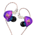 QKZ AK6 PLUS หูฟังมีสายไดนามิกเบสหนัก HiFi ถอดสายได้ พร้อมไมโครโฟน หรือไม่มีไมโครโฟน