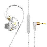 QKZ SK8 หูฟังสปอร์ตมีสาย 3.5 มม. แบบไดนามิก HiFi มอนิเตอร์ พร้อมไมโครโฟน