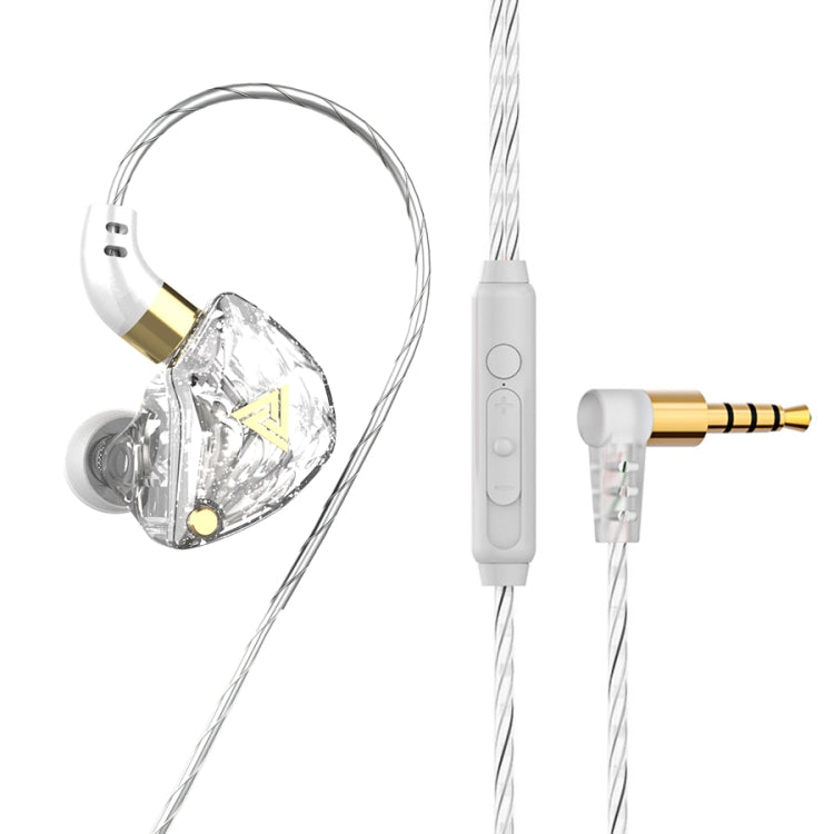 QKZ SK8 หูฟังสปอร์ตมีสาย 3.5 มม. แบบไดนามิก HiFi มอนิเตอร์ พร้อมไมโครโฟน