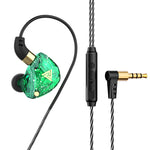 QKZ SK8 หูฟังสปอร์ตมีสาย 3.5 มม. แบบไดนามิก HiFi มอนิเตอร์ พร้อมไมโครโฟน