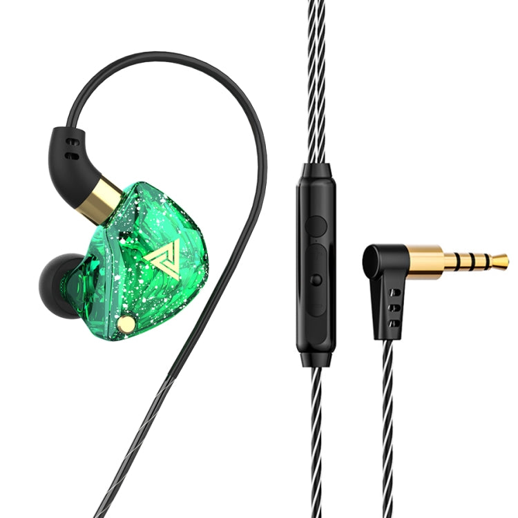 QKZ SK8 หูฟังสปอร์ตมีสาย 3.5 มม. แบบไดนามิก HiFi มอนิเตอร์ พร้อมไมโครโฟน