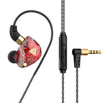 QKZ SK8 หูฟังสปอร์ตมีสาย 3.5 มม. แบบไดนามิก HiFi มอนิเตอร์ พร้อมไมโครโฟน