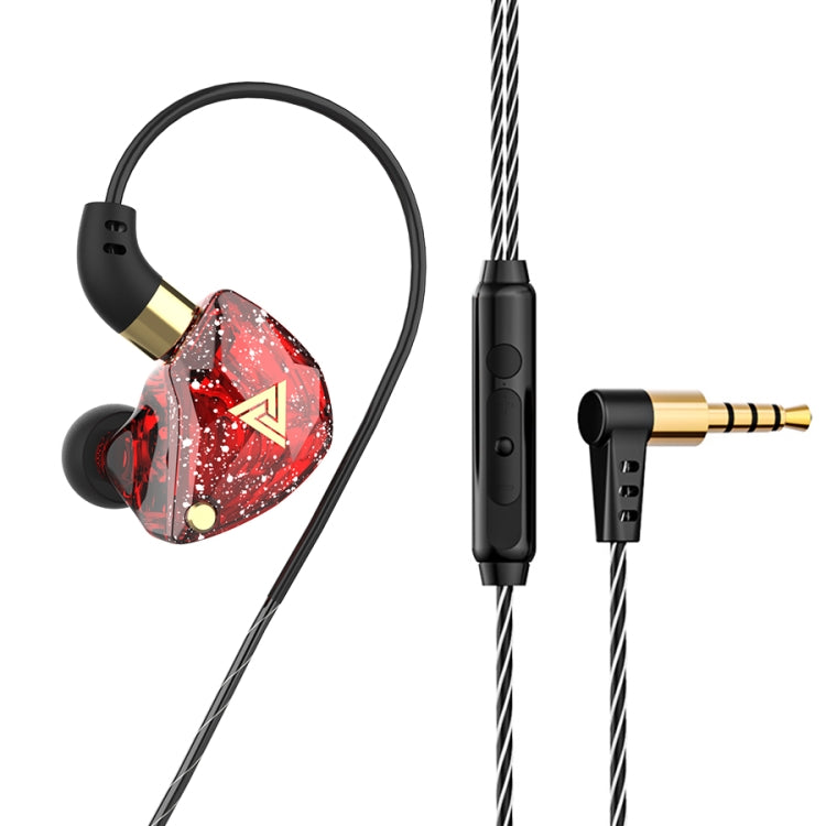 QKZ SK8 หูฟังสปอร์ตมีสาย 3.5 มม. แบบไดนามิก HiFi มอนิเตอร์ พร้อมไมโครโฟน