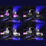 QKZ ZXT หูฟังสเตอริโอมีสายสำหรับกีฬาใส่ในหูพร้อมควบคุมปลั๊ก HiFi มอนิเตอร์เวที รุ่นมาตรฐาน พร้อมไมโครโฟน