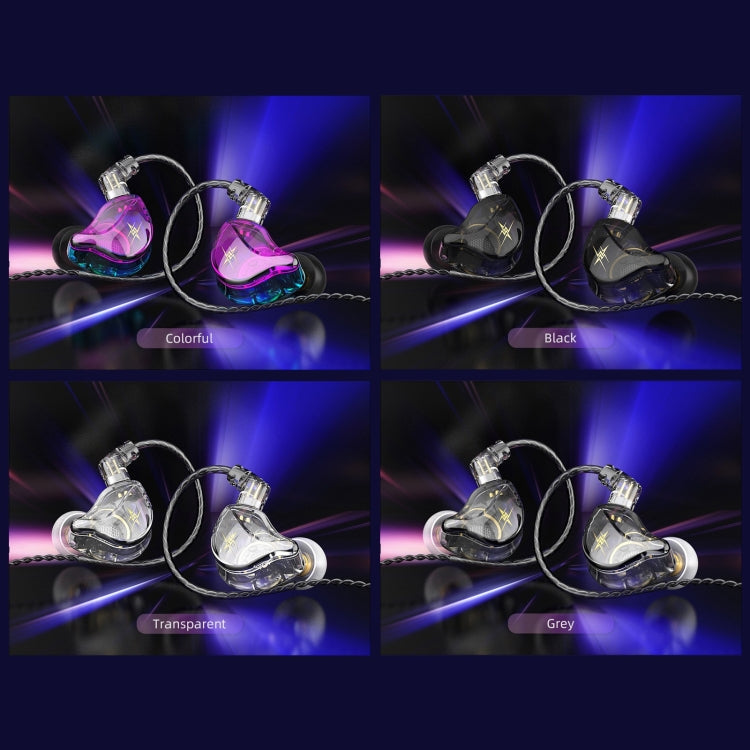 QKZ ZXT หูฟังสเตอริโอมีสายสำหรับกีฬาใส่ในหูพร้อมควบคุมปลั๊ก HiFi มอนิเตอร์เวที รุ่นมาตรฐาน พร้อมไมโครโฟน