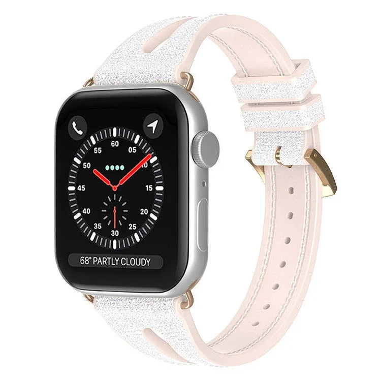 สายรัดนาฬิกาบางประกาย สำหรับ Apple Watch Series 7 45 มม. / 6&SE&5&4 44 มม. / 3&2&1 42 มม. และ 7 41 มม. / 6&SE&5&4 40 มม. / 3&2&1 38 มม.