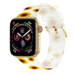 สายรัดนาฬิกาโปร่งใสพร้อมหัวเข็มขัดสี่เหลี่ยม สำหรับ Apple Watch Series 7 45 มม. / 6&SE&5&4 44 มม. / 3&2&1 42 มม. และ 7 41 มม. / 6&SE&5&4 40 มม. / 3&2&1 38 มม.