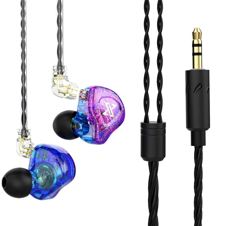QKZ AK6 MAX หูฟังอินเอียร์ไดนามิกซับวูฟเฟอร์ควบคุมด้วยสาย รุ่นมาตรฐาน พร้อมไมโครโฟน