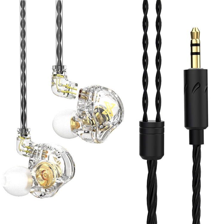 QKZ AK6 MAX หูฟังอินเอียร์ไดนามิกซับวูฟเฟอร์ควบคุมด้วยสาย รุ่นมาตรฐาน พร้อมไมโครโฟน