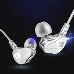 QKZ F910 หูฟังอินเอียร์ซับวูฟเฟอร์ไดนามิกคู่