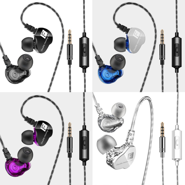QKZ F910 หูฟังอินเอียร์ซับวูฟเฟอร์ไดนามิกคู่