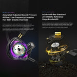 QKZ VK4 หูฟังอินเอียร์ซับวูฟเฟอร์ HiFi ควบคุมด้วยสายพร้อมไมโครโฟน